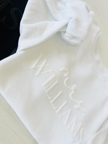 Up2ournecksinfabric - Mrs and Mr Sweatshirt - Honeymoon Outfit - Mrs Sweatshirt - New Mrs Gift White3