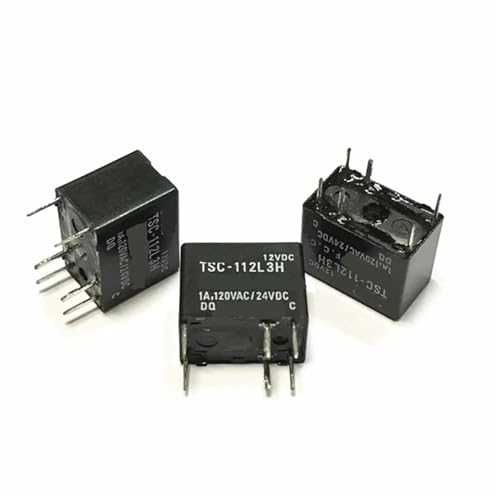 Relé TSC-124L3H de 24V y 6 pines para circuitos electrónicos en pack de 2 unidades