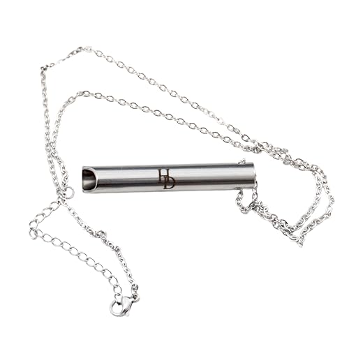 Hampton Distribution Anxiety Breathe Easy Necklace Breathing Necklace for Stress & Anxiety Relief Stainless Steel Anxiety Necklace Breathe Free