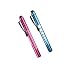 Pen Light, RISEMART Nurse Led Medical Penlight with Pupil Gauge for Nursing Students Doctors Red and Blue with Batteries