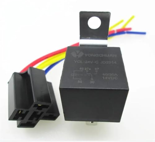 Relais 24V Spdt JD2914 haute capacité 40A pour basculement de charge de sécurité