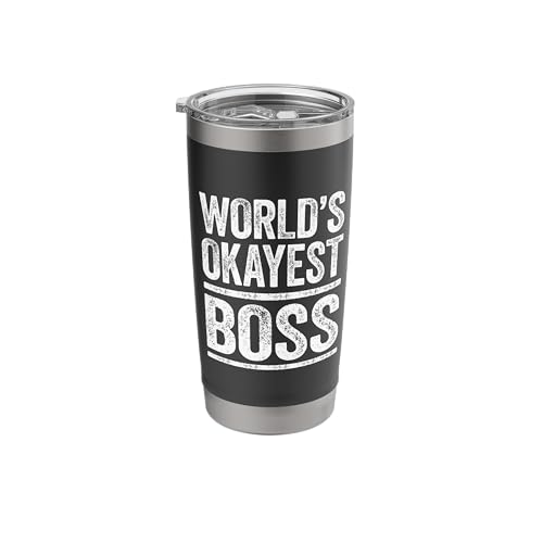 Worlds Okayest Boss Tumbler