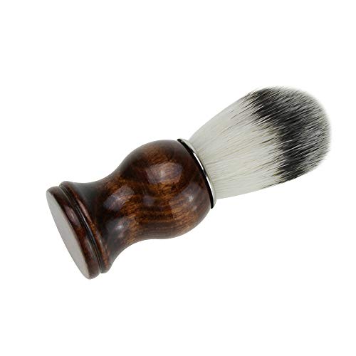 DIY for Männer Gesichtsreinigung Rasieren Maske Kosmetik-Werkzeug-Berufsherren Rasierpinsel mit Holzgriff Reines Nylon