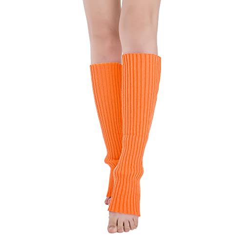 Women's Leg Warmers Neon Leg Warmers Leg Warmers For Women Orange Leg Warmers 80S Halloween Accessories For Women #TOP2