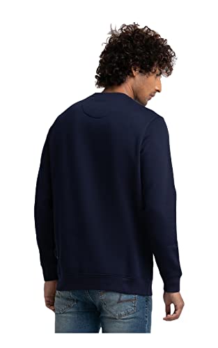 Image of Spykar Men Cotton Round Neck Sweatshirt
