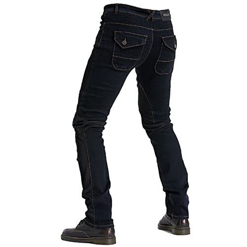Jeans de moto élégants en denim respirant pour rouler en ville et sur route toute l'année
