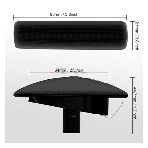 Intermitentes LED dinámicos ámbar para Range Rover Sport L320 2006-2013 5