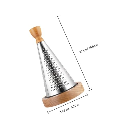 Rallador manual de queso con mango de madera multifuncional miniatura 2