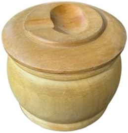Smoking Pipe Stand/Holder/Display Rack in Wood with Tobacco Jar Humidor Moisturiser for Pipe Tobacco + for one Smoking Pipe.