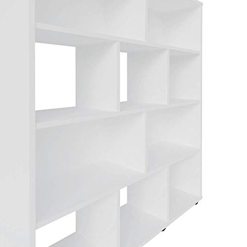 Estante para Livros Rack Book 3 Prateleiras Branco Artely
