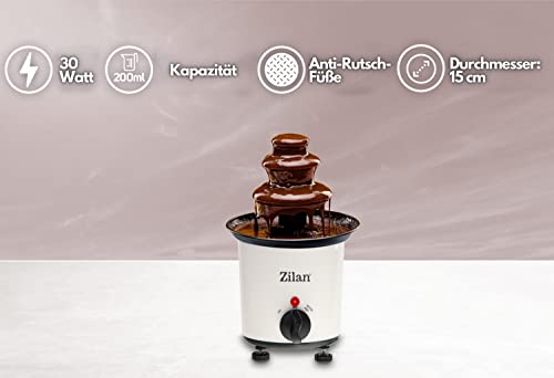 Schokoladenbrunnen | 200 ml | Leichte Reinigung | Hitzefest | Schokobrunnen | Fondue | Schokofondue | Schokofontäne | 10… – Bild 3