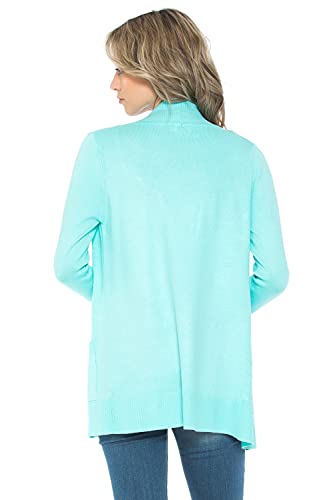 Image of Urban Look Womens Basic Long Sleeve Open Front Comfy Sweater Cardigan