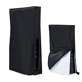 Tolesum Custodia Protettiva per PS5 Slim Antipolvere Antigraffio/Impermeabile per Console Playstation 5 Slim Digital Edition/Disc –Nero(Non per PS5/PS5 Pro)