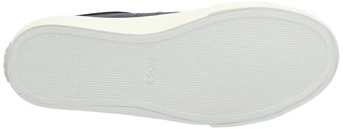 Image of BOSS Men's Aiden Logo Block Leather Low Top Sneakers | Casual Shoes