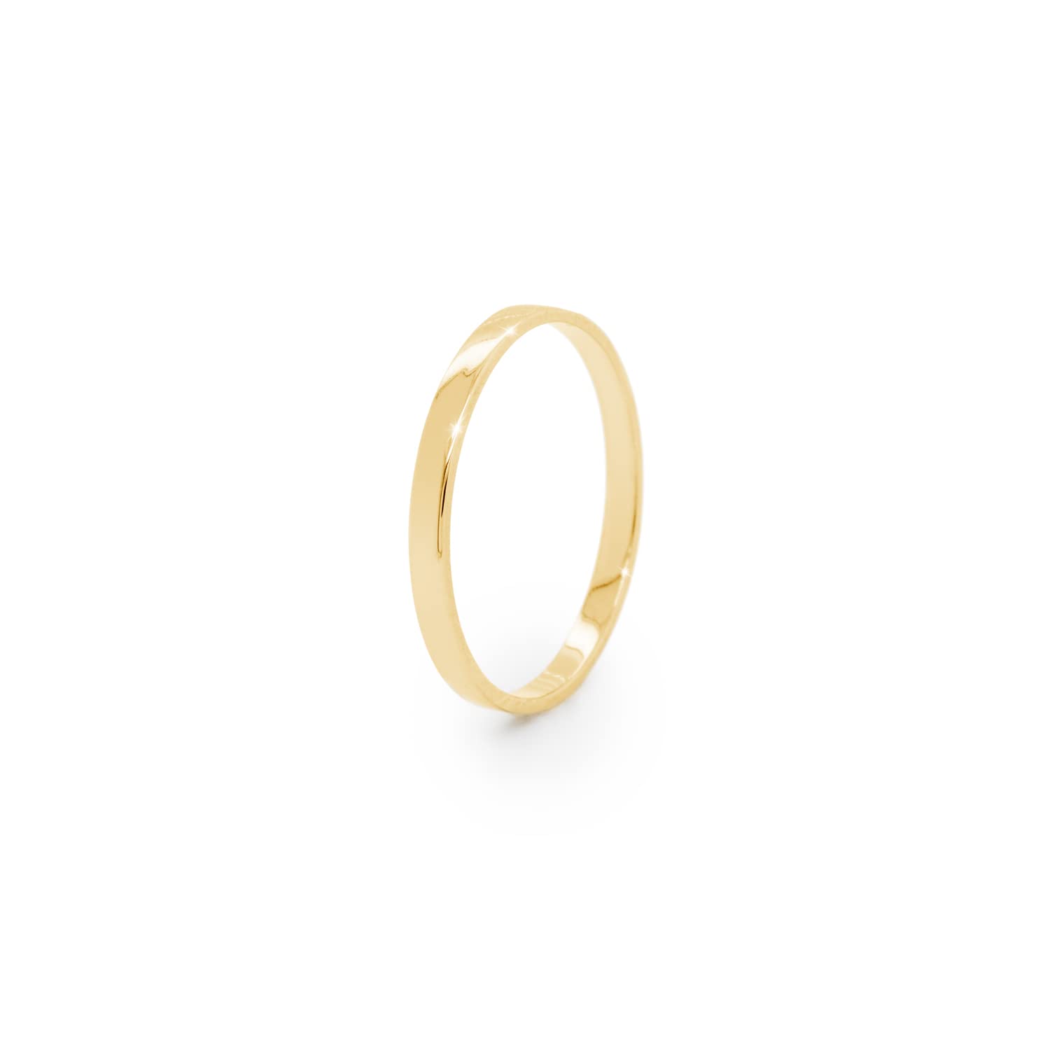 Tales In Gold Europe Alianza de boda de oro plano, Anillo de oro macizo de 9K 14K 18K, Anillo pulido simple, Grabado personalizado, Joyería minimalista unisex, Anillo para hombres o mujeres/code 0.002
