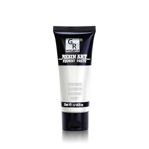 White Epoxy Resin Pigment Paste - 1.2 fl.oz /25ml High Concentrated White Dye Paste for Resin Ocean Waves, Cells, Lacing, UV Resin