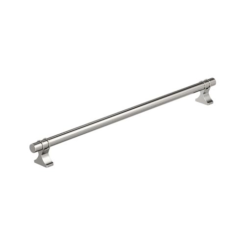 Image of Amerock Davenport 12-5 /8 inch (320mm) Center-to-Center Polished Nickel Cabinet Pull, BP36698PN