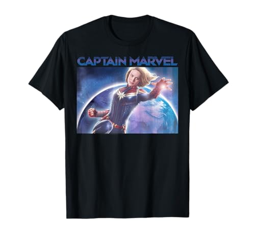 T-shirt Captain Marvel pour fan de pop culture et style geek chic