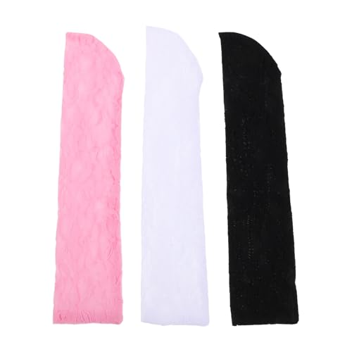 HOODANCOS 3 Fundas de Encaje Portátiles y Elegantes Hechas para Abanicos de Mano para Almacenamiento y Fiestas de