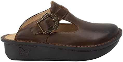 Alegria Women's Classic Oiled Brown Leather Clog 10.5-11 M US | Image 1