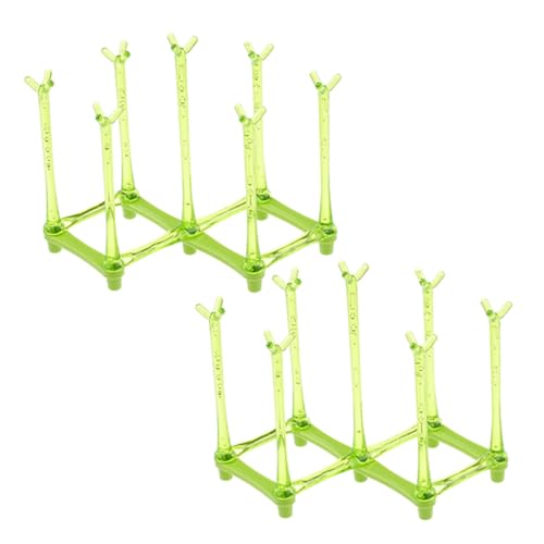 Toddmomy Égouttoir Rétractable pour Biberons et Gobelets en Plastique Vert, Support de Séchage 2pcs Cuisine et Usage Maternel