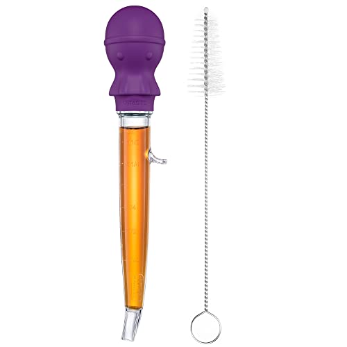 Image of U-Taste Turkey Baster for Cooking, Large Basting Bulb with Brush, Purple
