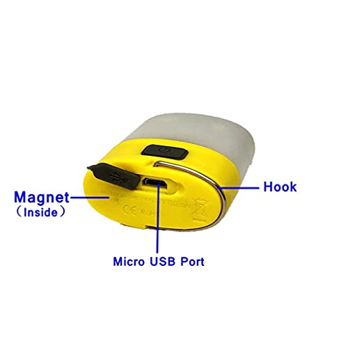 Quesheng Usb Rechargeable Led Pocket Light Lantern Ip65 Lithium Battery Bright Mini Tent Lamp Outdoor Camping #TOP2
