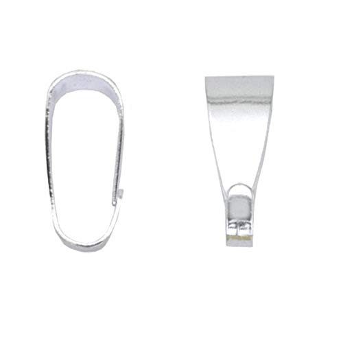 Beadalon 144-Piece 10-MM Pend Bail,Silver Plate