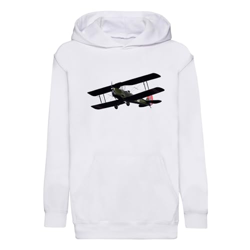 Sweat enfant avion vintage pull à capuche garçon fille biplan ancien