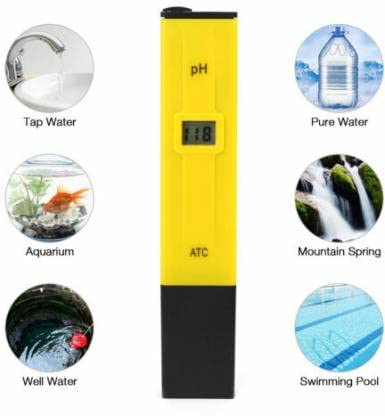 MCP Healthcare LCD Display Ph Meter Water Quality Tester Hydropolic high Water Quality Test Pen Type Ph Meter Digital Ph Meter for Soil Tester (Yellow) MCP Healthcare LCD Display Ph Meter Water Quality Tester Hydropolic high Water Quality Test Pen Type Ph Meter Digital Ph Meter for Soil Tester (Yellow)