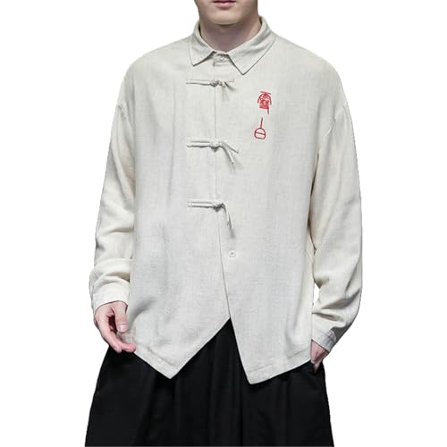 Chemise hanfu en coton lin pour éviter l'inconfort des vêtements synthétiques d'hiver