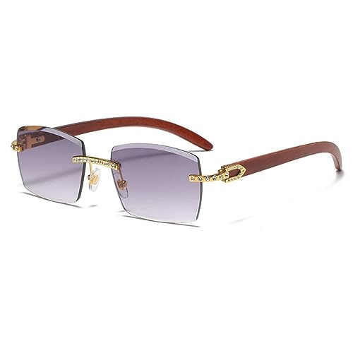Lunettes de soleil en bois carré cristal : vos nuances mode pour l'été