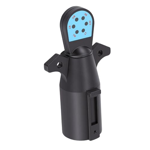 Probador de enchufe de remolque de 7 pines con 6 indicadores LED de diagnóstico 2