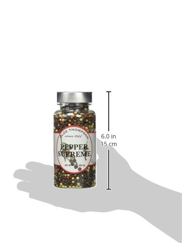 Olde Thompson Pepper Supreme, Whole Pepper Blend With White, Black, Pink, Green Peppercorns, Refill For Pepper Grinders, 7.2 Oz #TOP3