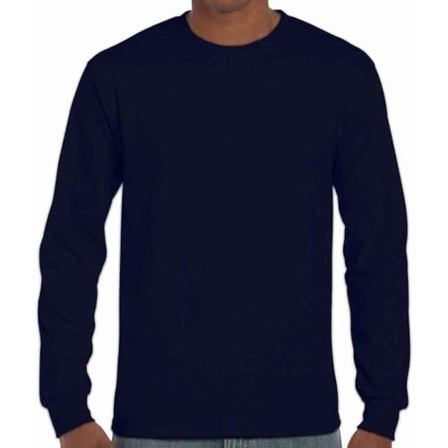 T-Shirt pour Adulte Gildan manches longues en maille Ultra Cotton durable et anti-déformation