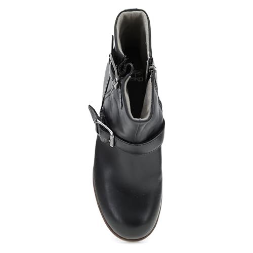 Image of Dansko Delphine for Women - Super Stylish Mid-Shaft Boot - Waterproof Leather and Construction with Rubber Outsole and Leather Stacked Heel for Long-Lasting Style in Any Weather