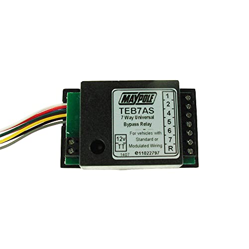 Maypole 12V 7 Way Bypass Relay with Audible Buzzer Trailer and Caravan Towing Electrics
