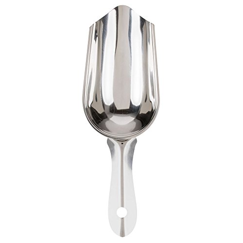 (Set of 2) Stainless Steel Ice Scoop, 5Ounce Bar Scoop by Tezzorio