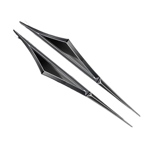 �E�B���h�E���[�o�[ 2���� ���^���J�[�t�F���_�[ �T�C�h�E�B���O�G���u���� VOLVO�ɓK�� XC60 XC90 S60 S90 XC40 V90 S40 V40 XC70 C30 C70 S80�ɓK�� ���A�T�C�h�E�B���h�E���[�o�[(Black Blac