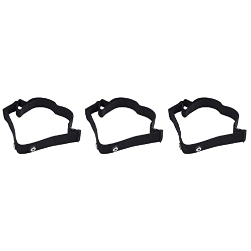 Kznifmk 3X Correa de Cinturón para El Pecho para para Sports Monitor de Frecuencia Cardíaca Inalámbrico, Negro