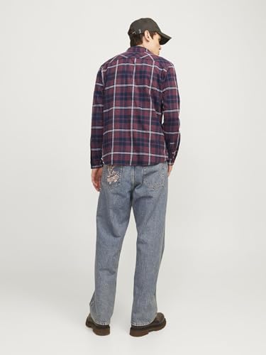 Image of Jack & Jones Men Cotton Blend Solid Regular Fit Shirt