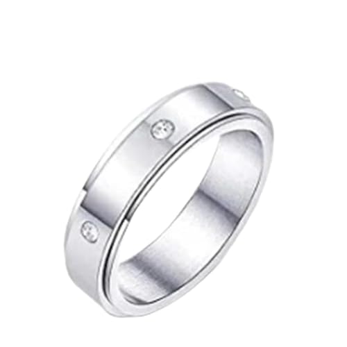 [�����ȓX] 925 Sterling Silver Ring for Men Women Luxury Zircon Wedding Ring Cubic Zirconia Wedding Band Jewelry Adjustable Minimali