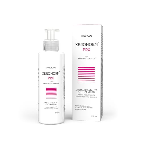 PHARCOS® Xeronorm PRX 250 ml - Crema idratante anti-prurito con azione riequilibrante del microbioma cutaneo