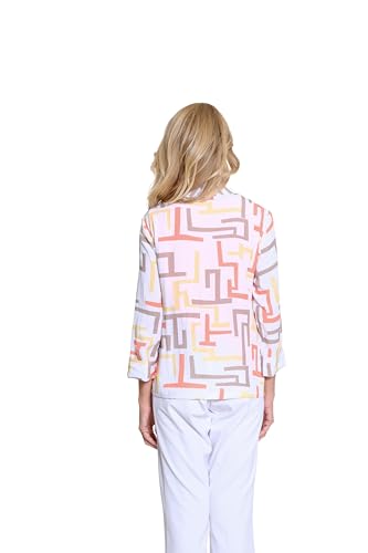 MULTIPLES Women's 3/4 Turn-Up Sleeve 1-Button Front Shawl Collar Jacket3