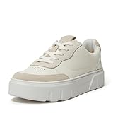 Timberland Women's Laurel Court Sneaker, Natural Leather, 6 Medium
