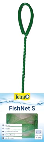 Tetra FN Fish-Net Größe S - hochwertiges Fangnetz aus reißfestem Nylon, der Kescher ermöglicht das leichte und schonende Fangen von Fischen aus dem Aquarium, Netzgröße 8 cm