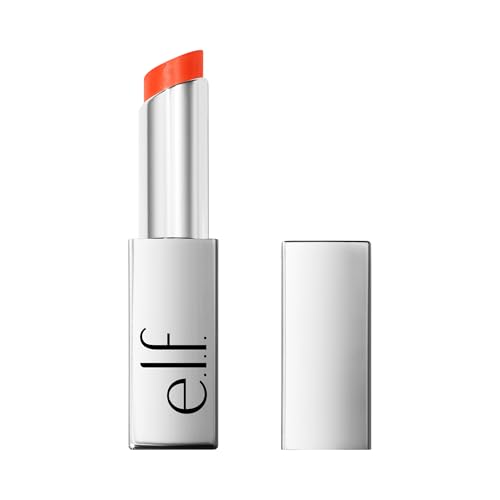 e.l.f. Glow Reviver Lip Oil Stick Tinted Non-Sticky & Hydrating For A Soft-Shine Finish Vegan & Cruelty-Free Tanger-sheen