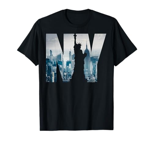 New York City Skyline New York Illustration Graphic Maglietta