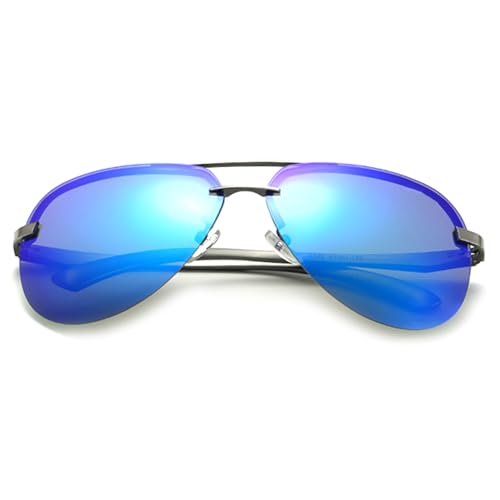 bullabulling Classic Polarized Square Round Sunglasses for Men and Women UV400 Protection Driving Sun glasses Lens4