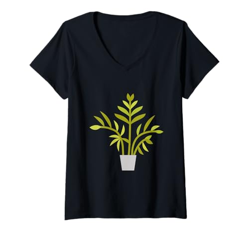 Womens Areca Palm - Stay Palm V-Neck T-Shirt